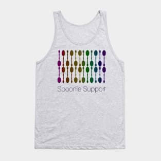 Spoonie Support! (Dark Rainbow Ombre) Tank Top